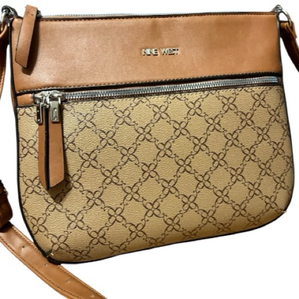 Nine West Tan/Brown Crossbody Purse